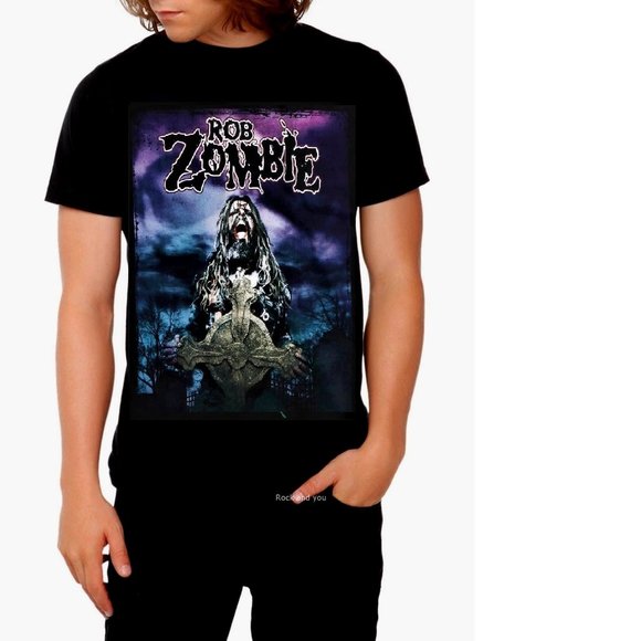 Rob Zombie Gravestone punk groove metal rock Official T-Shirt 3XL runs small NWT - Picture 1 of 3